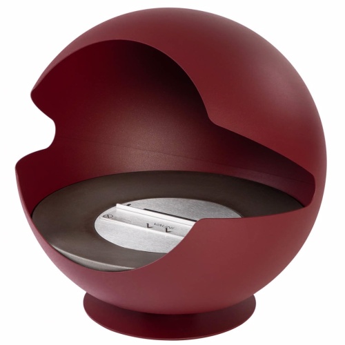 Globe rouge améthyste pied bas graphite