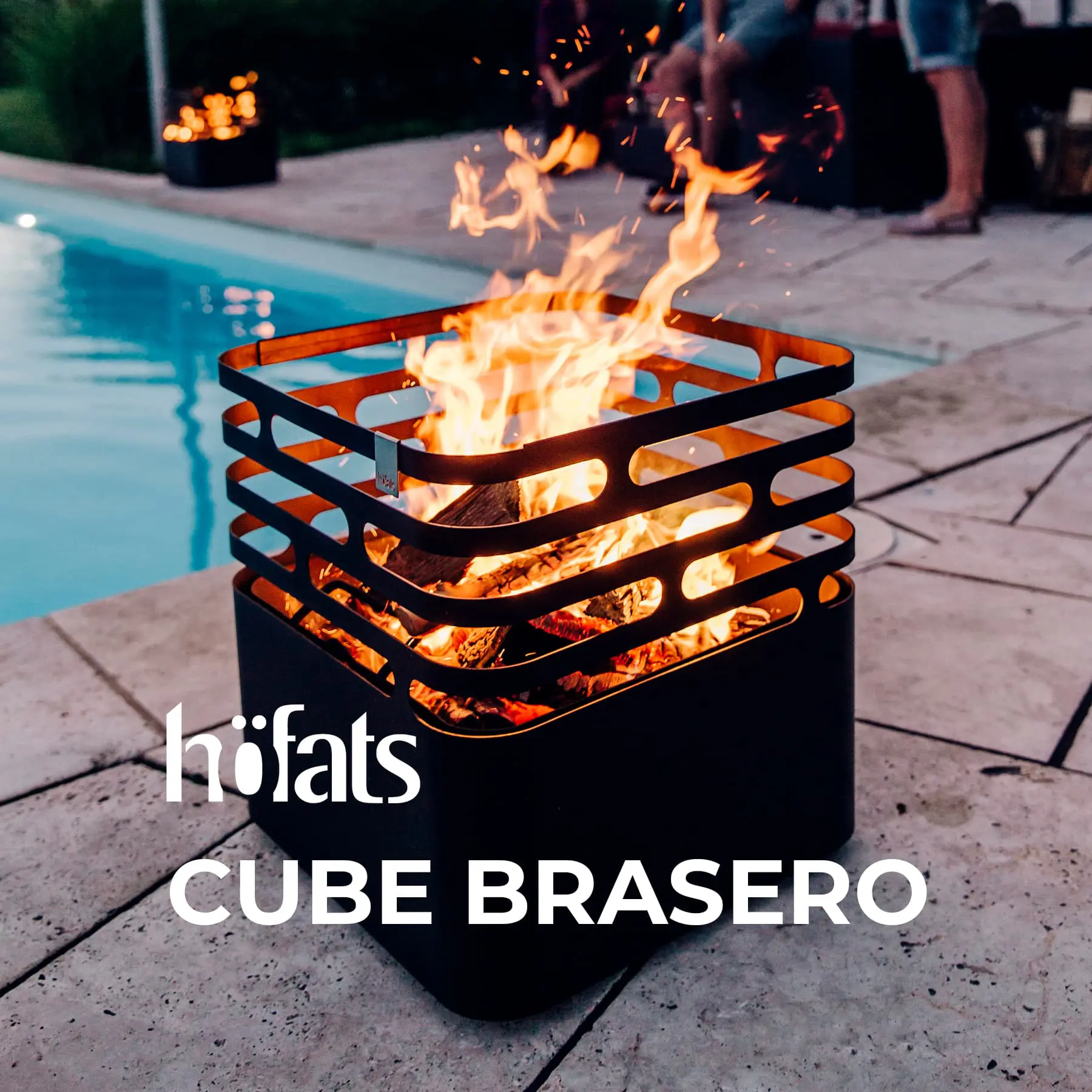 CUBE brasero Höfats, barbecue et brasero extérieur